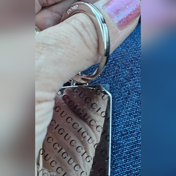 Gucci GG Leather keychain microguccissma New! - Picture 6 of 13